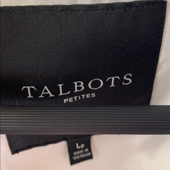 Talbots White Puffer Zip Up Down Winter Vest 12P - Picture 4 of 5